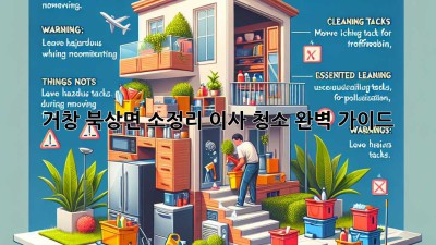 거창 북상면 소정리 이사 청소 완벽 가이드! ✨